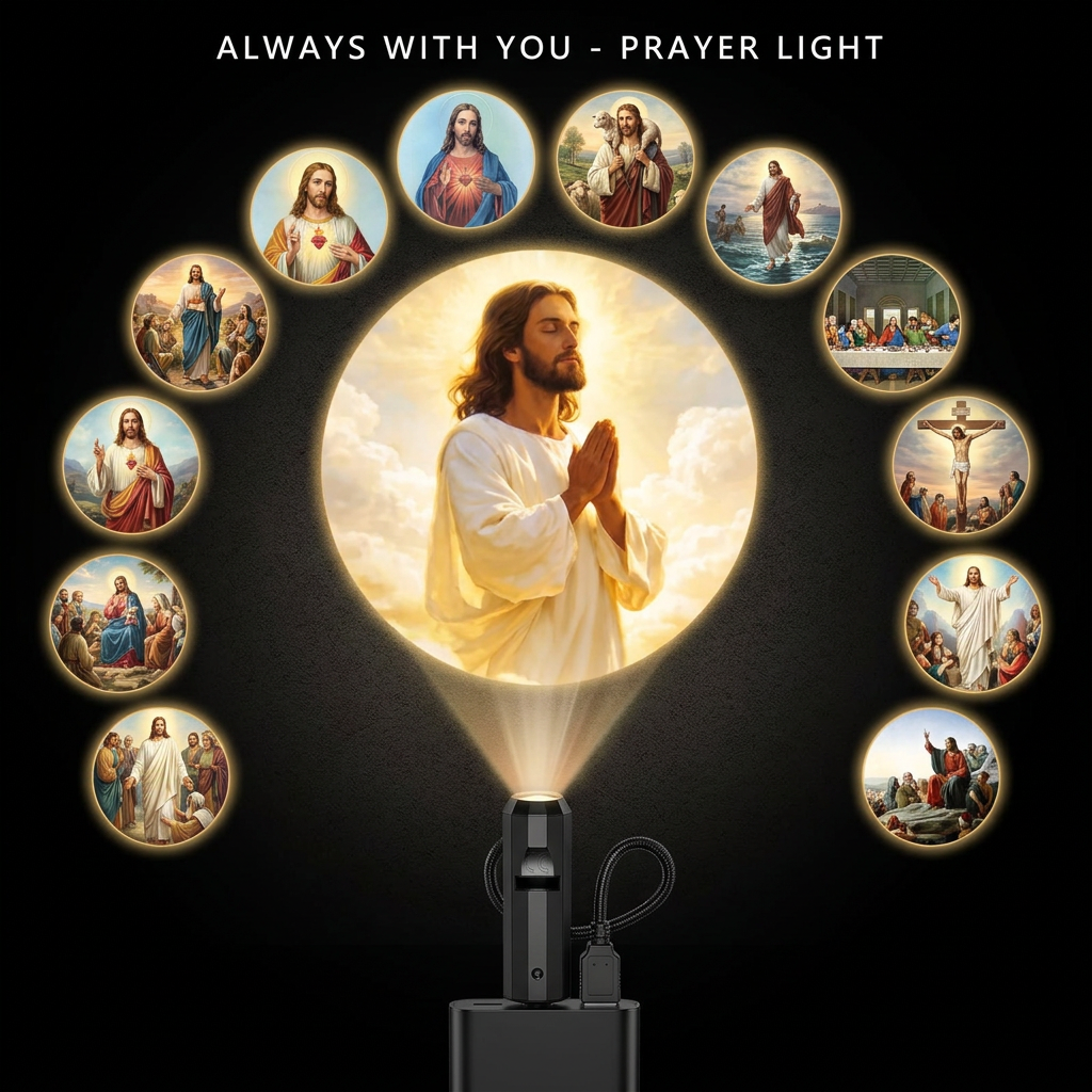 Plug-&-Play HDChristmas Projector - 6or 10 Festive Scenes