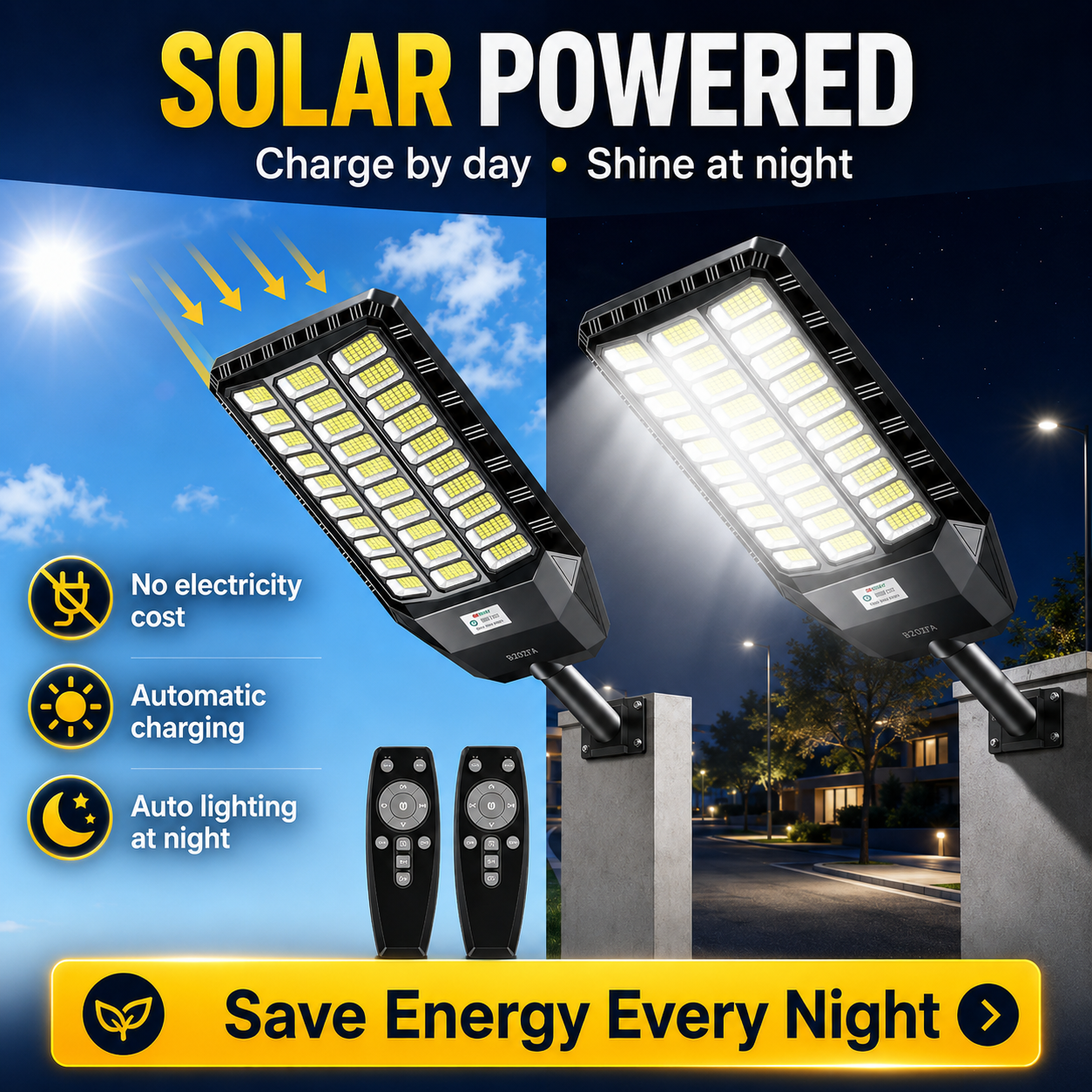 ⏰Last Day Promotion 50% OFF - Ultra Bright Solar Led Street Light System