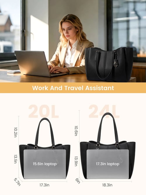 🎁50% off🔥💼Laptop Tote Bag – Triple Compartments, Fits 15.6" & 17.3" Laptops