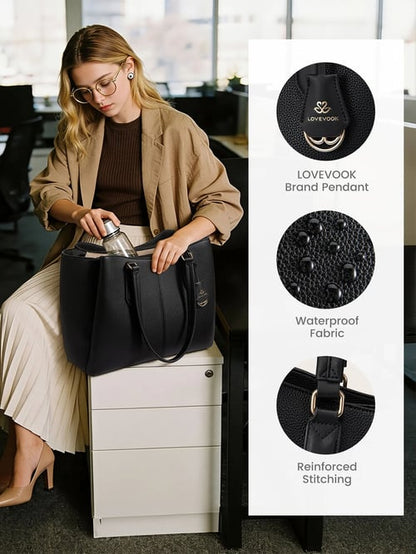 🎁50% off🔥💼Laptop Tote Bag – Triple Compartments, Fits 15.6" & 17.3" Laptops