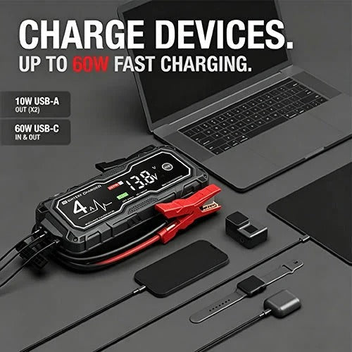 🔌GBX155 4250A Jump Starter -10L Gas/8L Diesel, Smart Charger & Power Bank – FREE SHIPPING 💥
