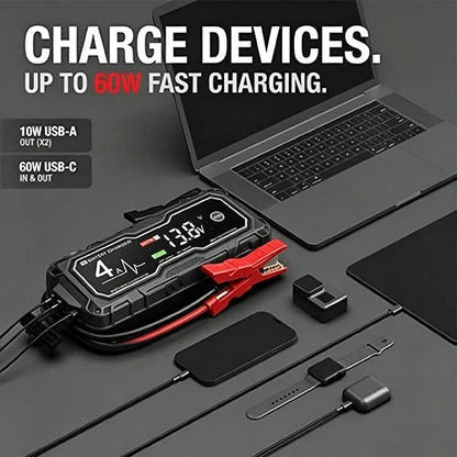 🔌GBX155 4250A Jump Starter -10L Gas/8L Diesel, Smart Charger & Power Bank – FREE SHIPPING 💥